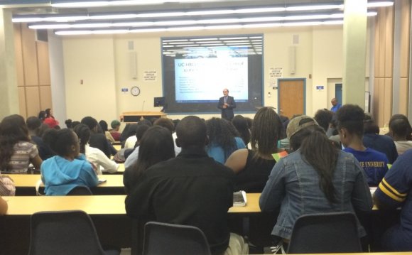 UCLA representatives speak to