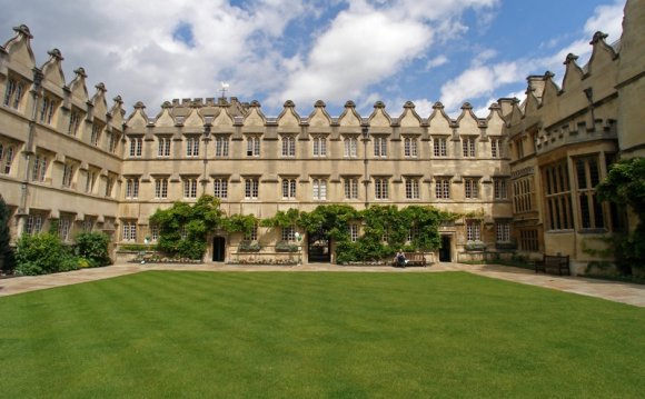 A square grass lawn surrounded