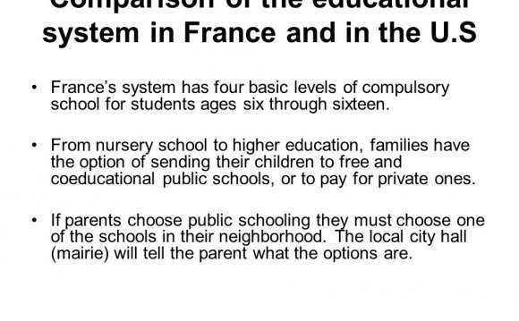 Comparison of the educational