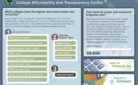 Screenshot from the Department