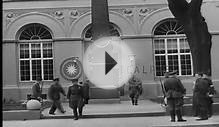 Russian guards outside Veterinarian College of Berlin